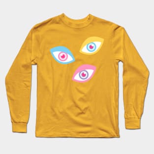 Big Pastel Eyes Long Sleeve T-Shirt